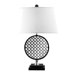 Prospect Optic Illusion One Light Table Lamp in Black and Polished Nickel