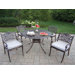 Capitol Mississippi 5 Piece Dining Set with Cushions
