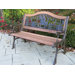 Horse Wood and Cast Iron Park Bench