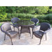 Resin Wicker 5 Piece Dining Set
