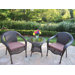 Resin Wicker 3 Piece Lounge Seating Group