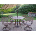 Mississippi 7 Piece Dining Set with Umbrella