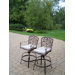 Mississippi Swivel Bar Stool with Cushions (Set of 2)