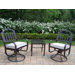 Rochester 3-Piece Swivel Chair Set