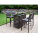 Elite Resin Wicker 5 Piece Bar Set