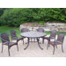 Tuscany Stone Art 7 Piece Dining Set
