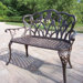 Tulip Aluminum Garden Bench