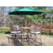 Elite 7 Piece Bar Height Set with Cushions and Umbrella