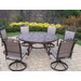 Mississippi 7 Piece Swivel Dining Set