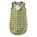 zzZipMe Sack in Pastel Lime with Brown Mod Circles