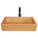 Rectangular Bamboo Vessel Sink