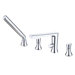 Widespread Roman Tub Faucet with Hand-held Shower