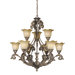 Monte Carlo 9 Light Chandelier