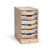 Clear Tray Laminate Storage Cabinet
