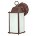  Wall Lantern with Clear Beveled Glass in Old Bronze
