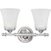 Teller Two Light Bath Vanity in Polished Chrome