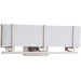 Logan Three Light Bath Vanity in Brushed Nickel