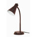 One Light Small Goose Neck Desk Lamp in Bronze