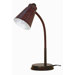 One Light Large Goose Neck Desk Lamp in Bronze