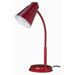 One Light Large Goose Neck Desk Lamp in Met Red