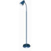 One Light Goose Neck Floor Lamp in Met Blue