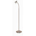 One Light Halogen Goose Neck Floor Lamp in Nickel