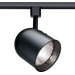 One Light Short Bullet Cylinder PAR30 Track Head in Black