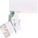 One Light Mini Square Track Head in White