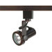 One Light Gimbal Ring Track Head in Russet Bronze