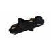 Mini Straight Track Light Connector in Black