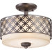 Margaux 2 Light Semi Flush Mount
