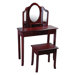 Classic Vanity and Stool in Espresso