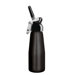 Dessert Chef 1 Pint Cream Whipper - Synthetic Black Head with Black Aluminum Bottle