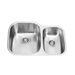 60/40 Double Bowl Stainless Steel Undermount Kitchen Sink