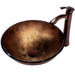 Liquid Copper Glass Vessel Sink and Bronze Faucet Set