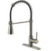 One Handle Single Hole Bar Faucet with Deck Plate and Pull-Out Spray