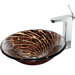 Caramel Vessel Sink with Faucet