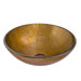 Bronze and Gold Tempered Glass Vessel Sink