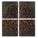 Divided Medallion Wall Art (Set of 4)