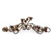 Wrought Iron and Glass Candelabra