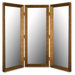 Room Divider Mirror in Coco Walnut