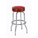 Steel Ring 30" Backless Metal Swivel Barstool