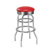 Steel Double Ring 26" Retro Backless Metal Swivel Counter Stool