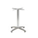 Silver Finish Table Base with Custom Table Top