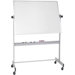 48" x 60" Thermal-Fused Melamine Deluxe Reversible Whiteboard in Aluminum