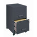 2 Drawer Mobile File in Graphite
