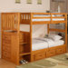 Weston Twin over Twin Staircase Bunk Bed with Storage