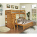 DWF1154Weston Twin over Full L-Shaped Bunk Bed with Bookshelves and Storage
