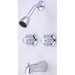 Volume Control Tub and Shower Faucet with 6" Centers