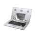 Cooling Stand with Built-In Keyboard for Laptops and Notebooks in Silver